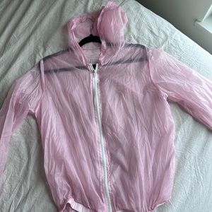 Brandy Melville bubblegum pink windbreaker